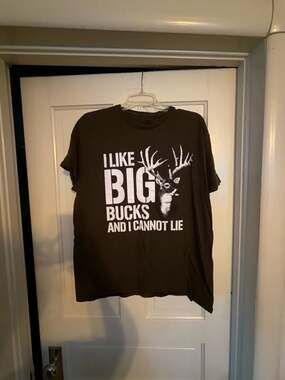 Ink Inc I Like Big Bucks And I Cannot Lie Deer Hunting Humor T-Shirt Brown Men's